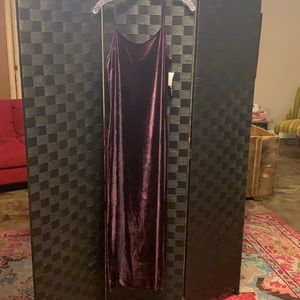 Velvet purple dress